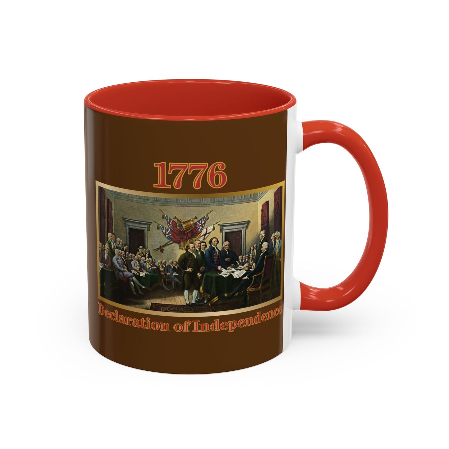 Declaration of Independence Brown Accent Mug by theGreenDragonTavern.shop