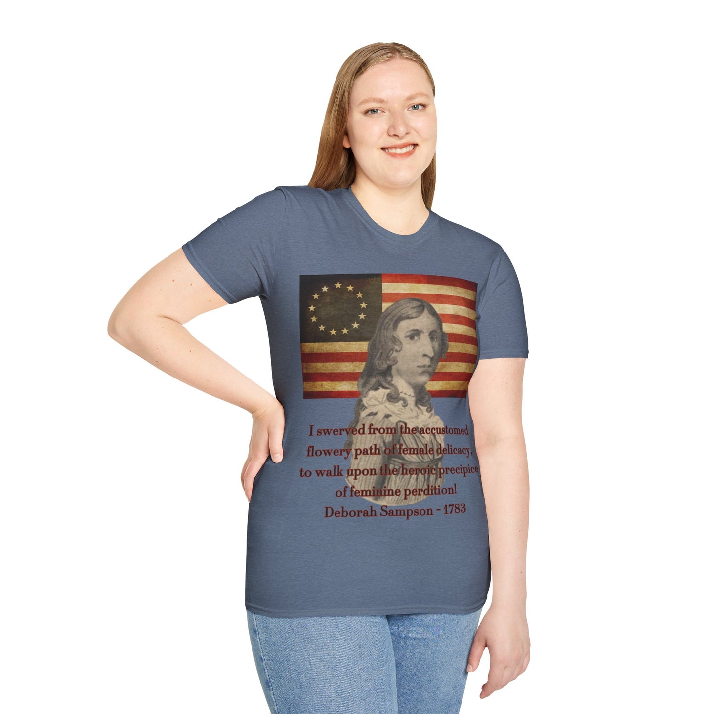 Deborah Sampson, America's Mulan Dark colors Unisex T-Shirt by theGreenDragonTavern.shop