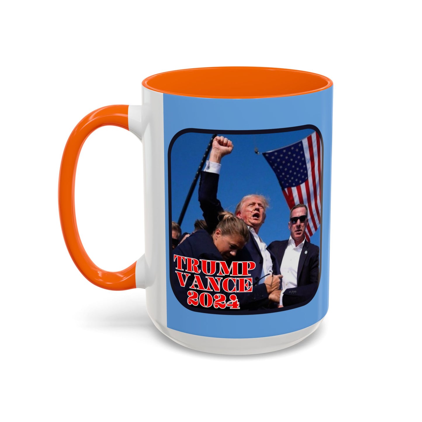 Trump and Vance 2024 Accent Mug by theGreenDragonTavern.shop