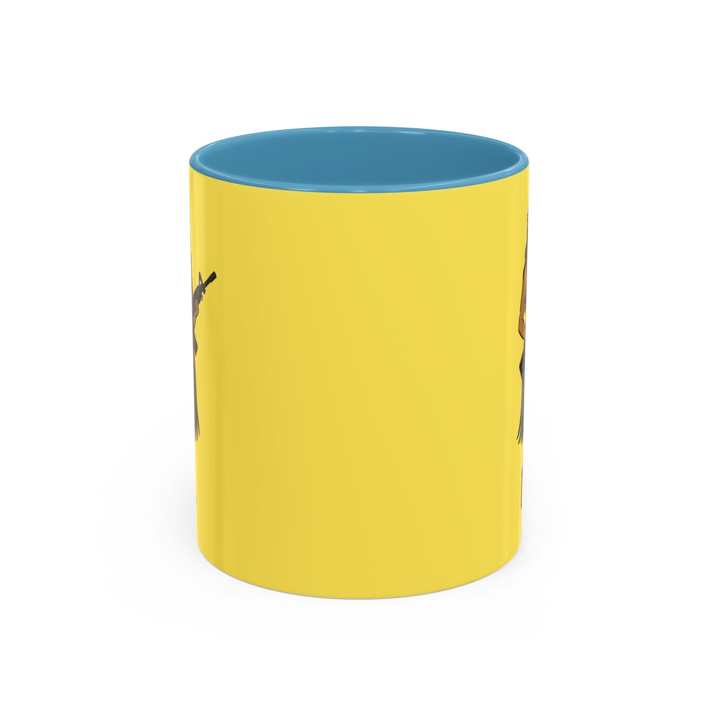 Hula Girl Packin' Heat Pineapple Accent Mug by theGreenDragonTavern.shop