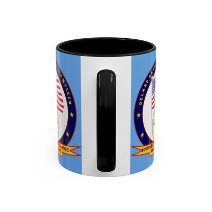 DeLand Naval Air Station Museum Light Blue Accent Mug by theGreenDragonTavern.shop