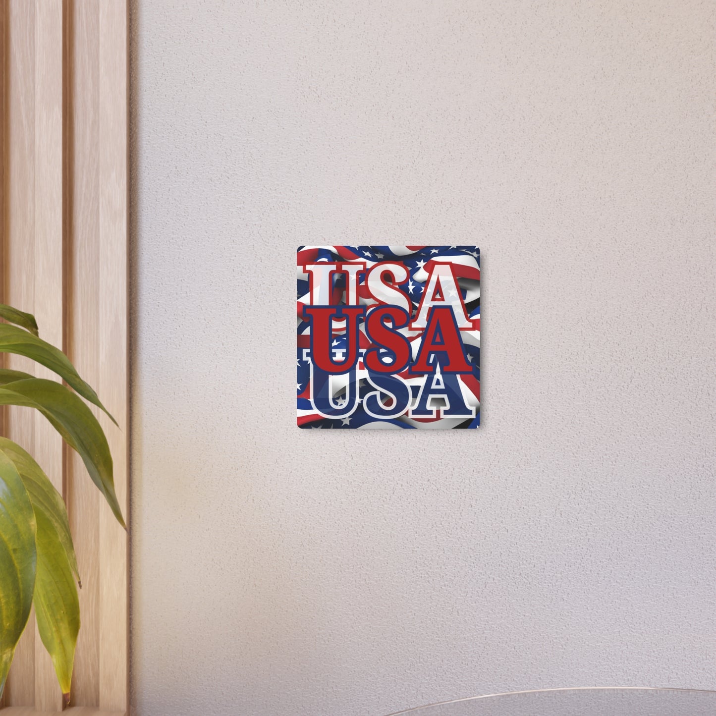USA! USA! USA Red Center Metal Art Sign by theGreenDragonTavern.shop