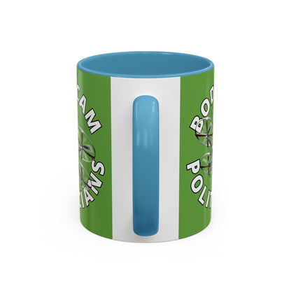 Bodycam the Politicians Drone Green Accent Mug by theGreenDragonTavern.shop