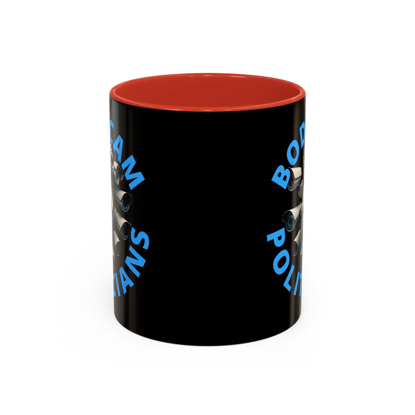 Bodycam the Politicians Cameras Black Accent Mug by theGreenDragonTavern.shop