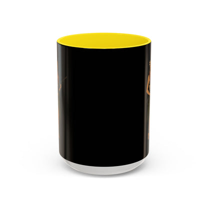 Hula Girl Packin' Heat Black Accent Mug by theGreenDragonTavern.shop