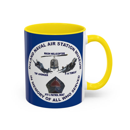 DNASM Student Art Blue Accent Mug by theGreenDragonTavern.shop