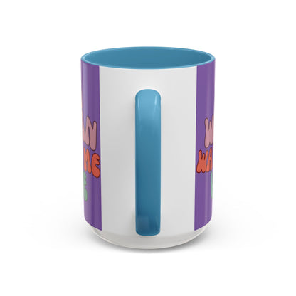 I Am Woman Watch Me Vote Light Purple Accent Mug by theGreenDragonTavern.shop