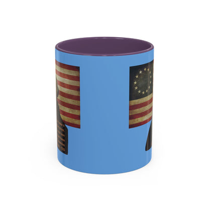 Washington's Earnest Prayer Light Blue Accent Mug by theGreenDragonTavern.shop