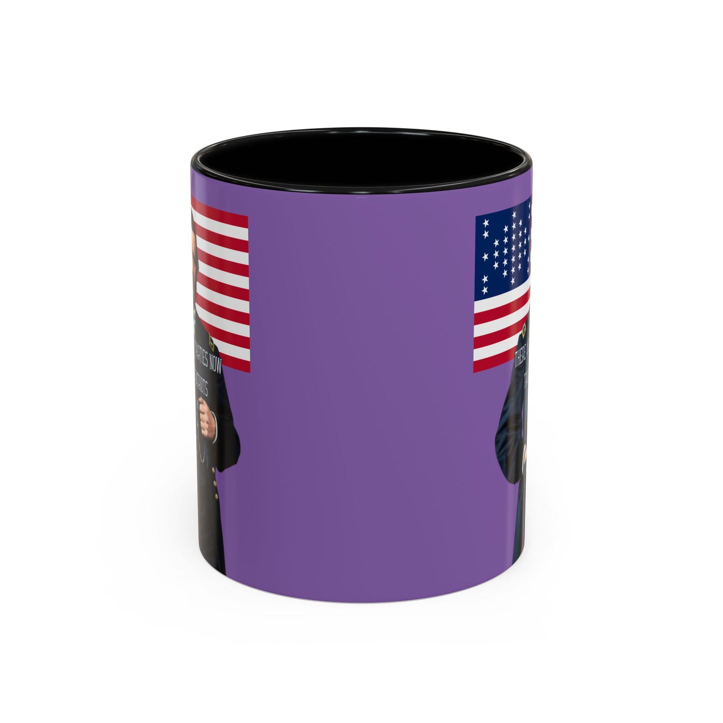 "Traitors and Patriots" Ulysses Grant Light Purple Accent Mug by theGreenDragonTavern.shop