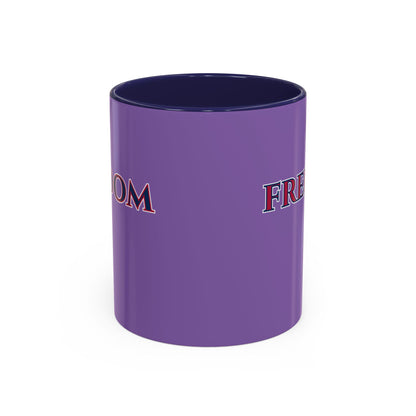 Freedom, Light Purple Accent Mug by theGreenDragonTavern.shop