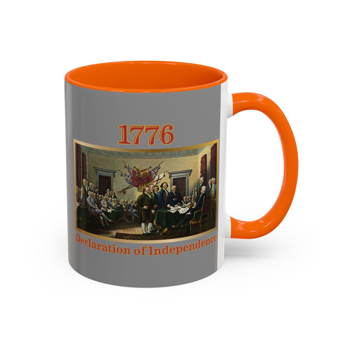 Declaration of Independence Grey Accent Mug by theGreenDragonTavern.shop