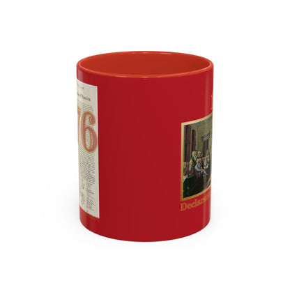 Declaration of Independence Red Accent Mug by theGreenDragonTavern.shop
