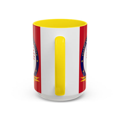 DeLand Naval Air Station Museum Red Accent Mug by theGreenDragonTavern.shop