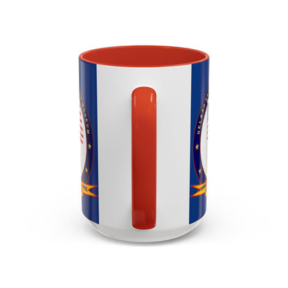 DeLand Naval Air Station Museum Blue Accent Mug by theGreenDragonTavern.shop