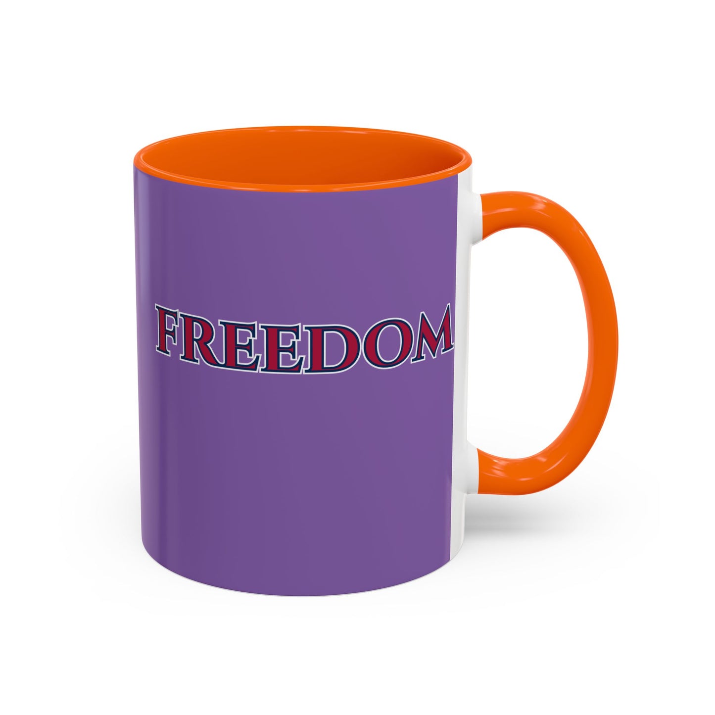 Freedom, Light Purple Accent Mug by theGreenDragonTavern.shop