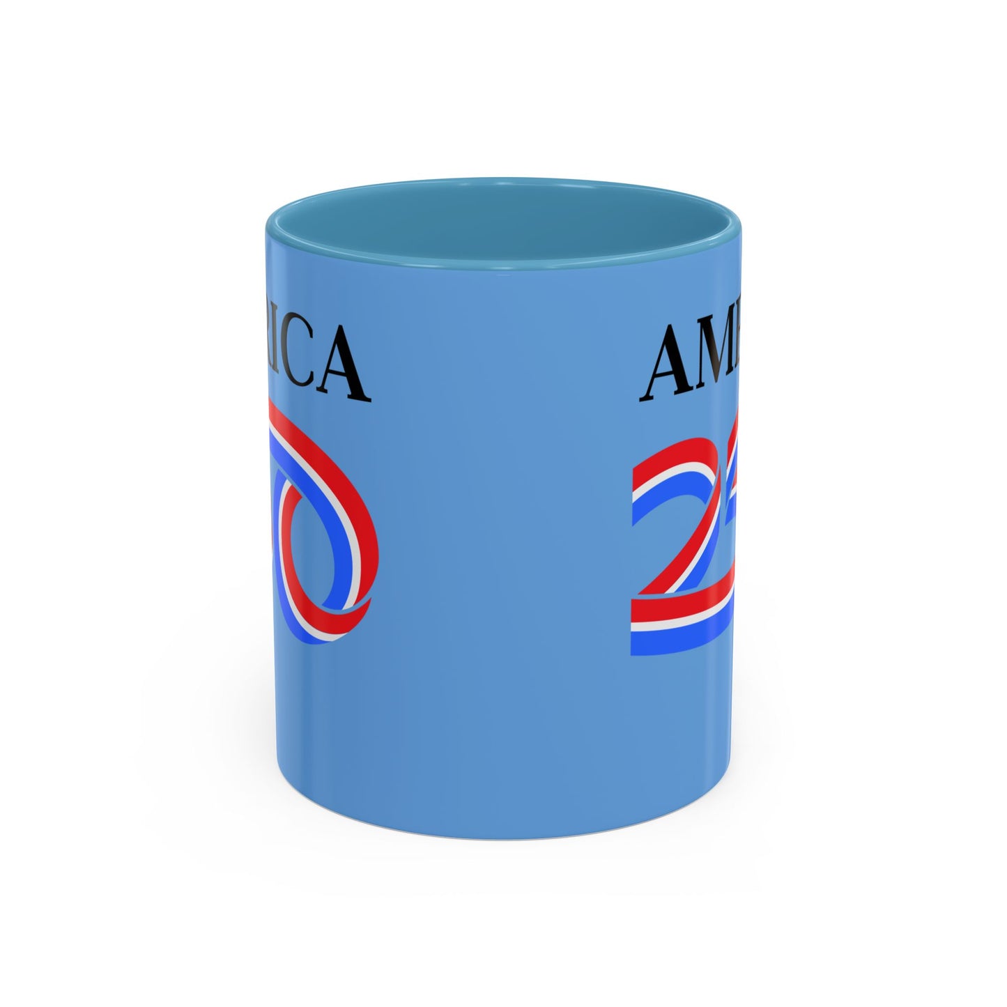 America 250 Light Blue Accent Mug by theGreenDragonTavern.shop