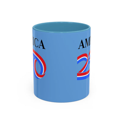 America 250 Light Blue Accent Mug by theGreenDragonTavern.shop