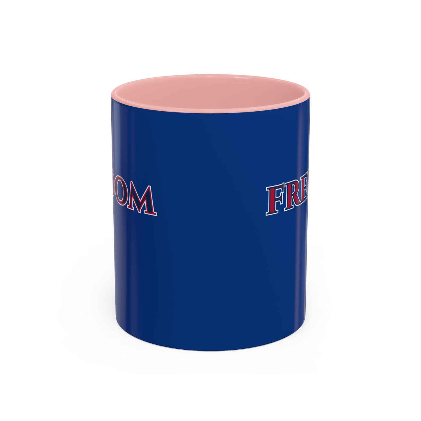 Freedom, Dark Blue Accent Mug by theGreenDragonTavern.shop