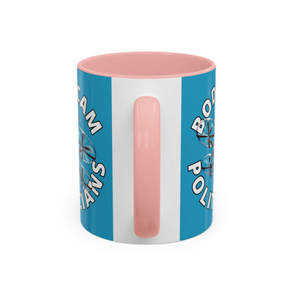 Bodycam the Politicians Drone Turquoise Accent Mug by theGreenDragonTavern.shop