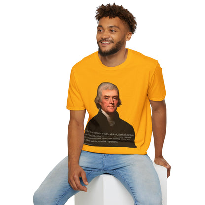 We hold these truths to be self-evident Light colors Unisex T-Shirt by theGreenDragonTavern.shop