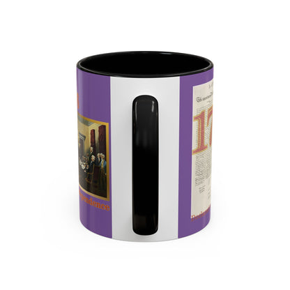 Declaration of Independence Light Purple Accent Mug by theGreenDragonTavern.shop