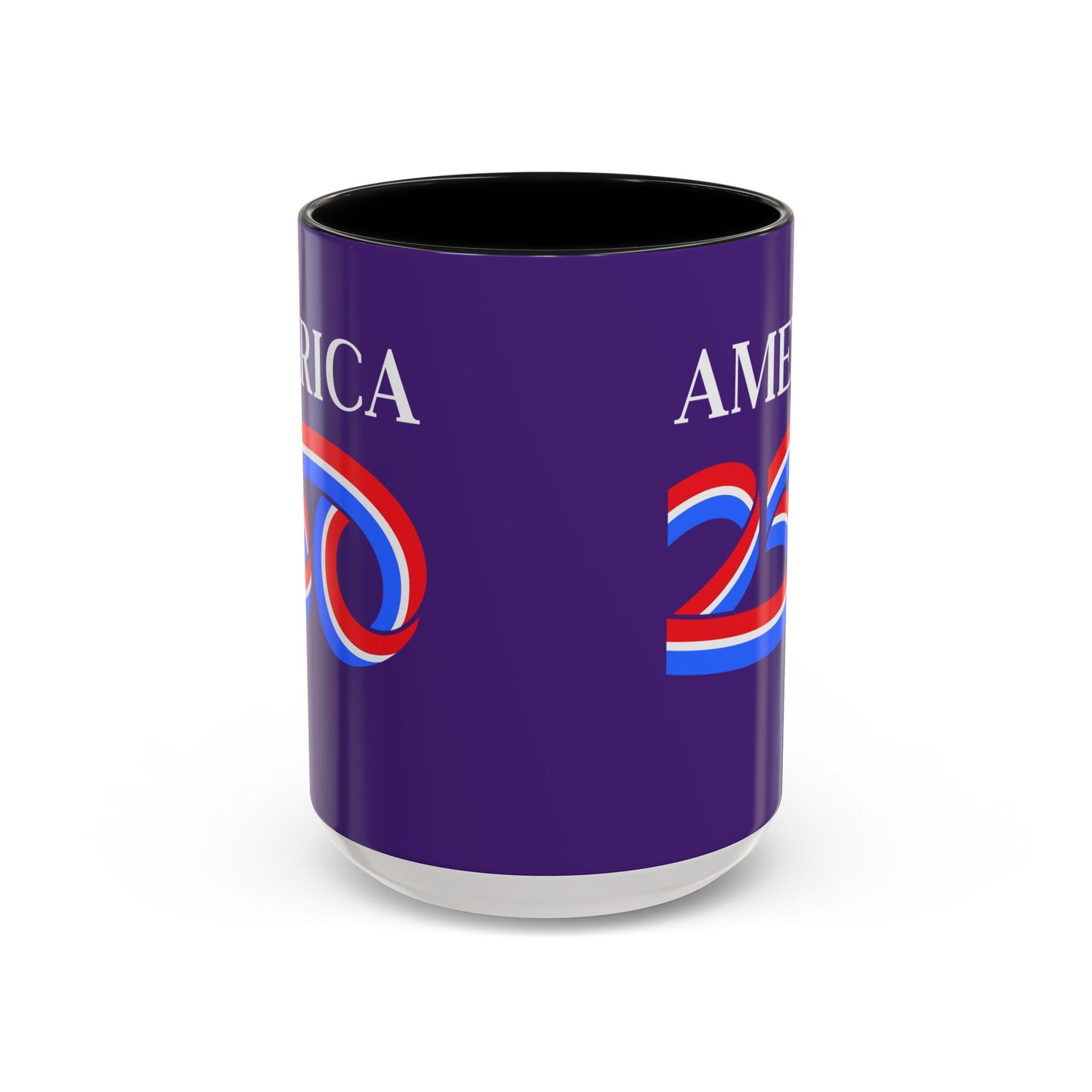 America 250 Dark Purple Accent Mug by theGreenDragonTavern.shop
