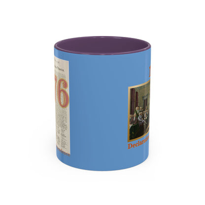 Declaration of Independence Light Blue Accent Mug by theGreenDragonTavern.shop