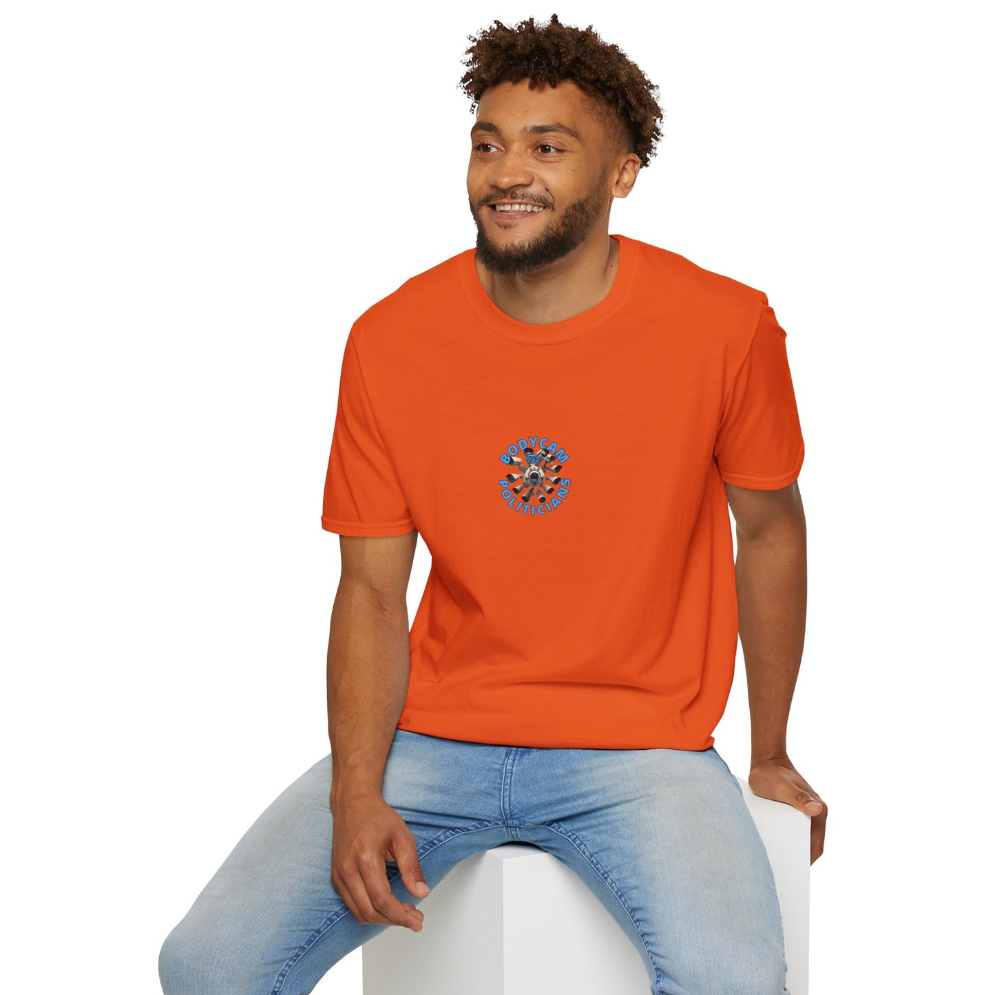 2-sided, Bodycam the Politicians Cameras Light colors Unisex T-Shirt by theGreenDragonTavern.shop
