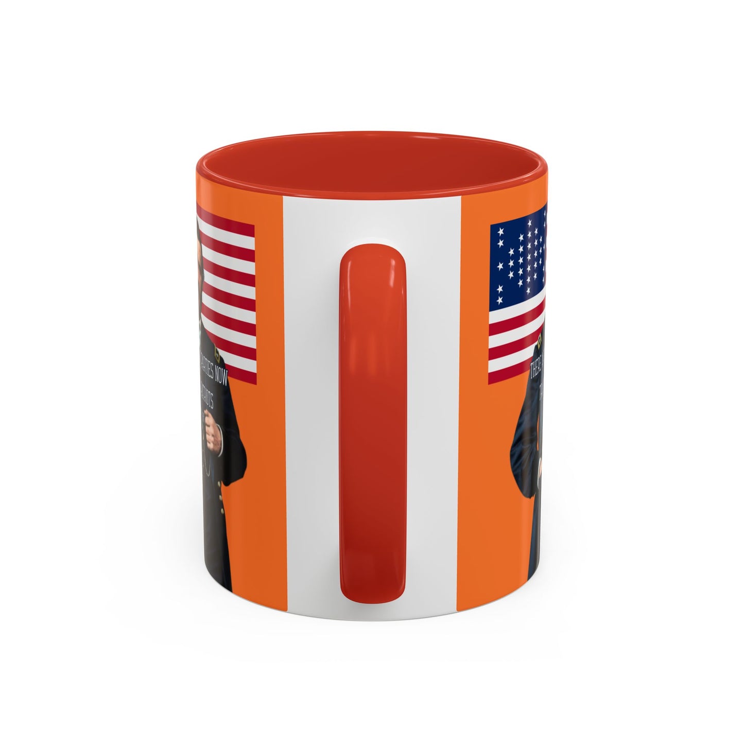 "Traitors and Patriots" Ulysses Grant Orange Accent Mug by theGreenDragonTavern.shop