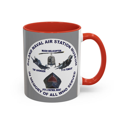 DNASM 2-sided, Founding & Student Art w/WhiteBG Grey Accent Mug by theGreenDragonTavern.shop