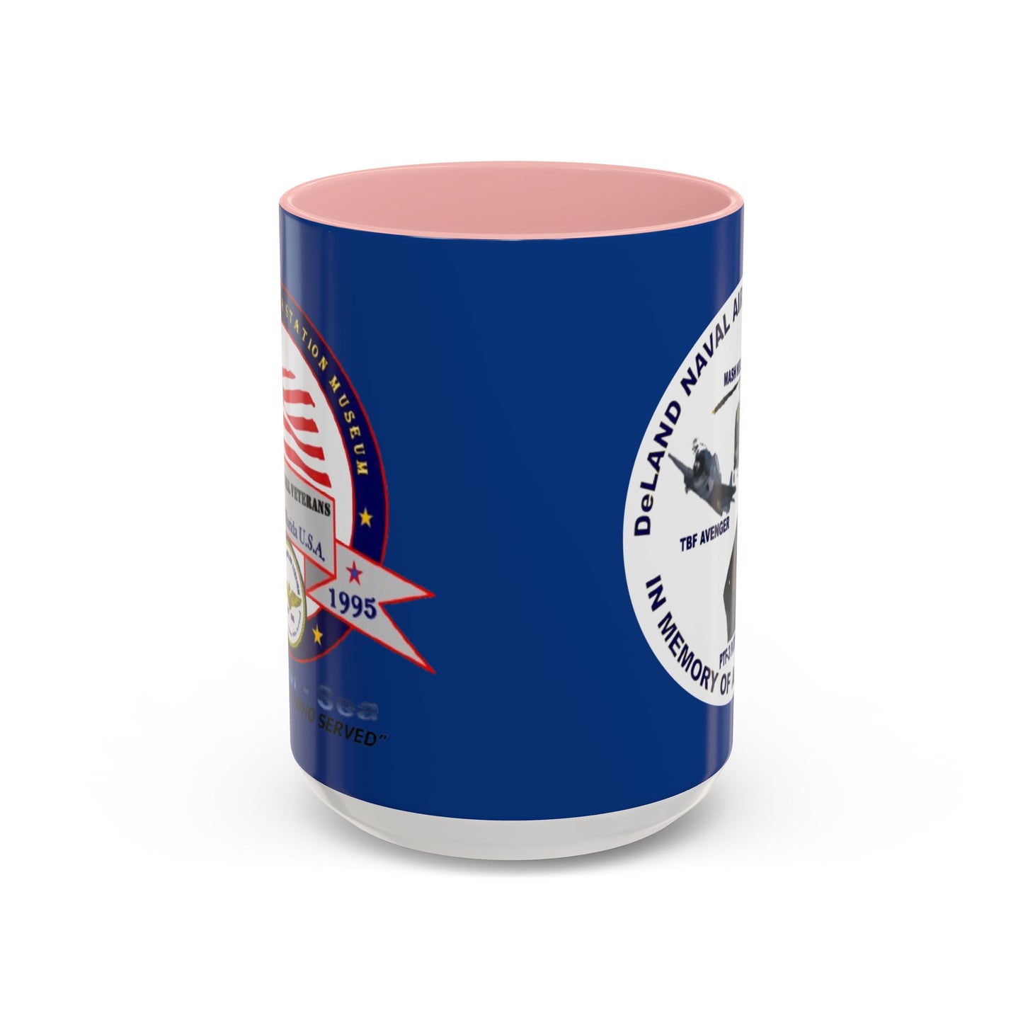 DNASM 2-sided, Founding & Student Art w/WhiteBG Dark Blue Accent Mug by theGreenDragonTavern.shop