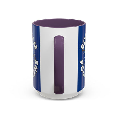 Bodycam the Politicians Drone Dark Blue Accent Mug by theGreenDragonTavern.shop