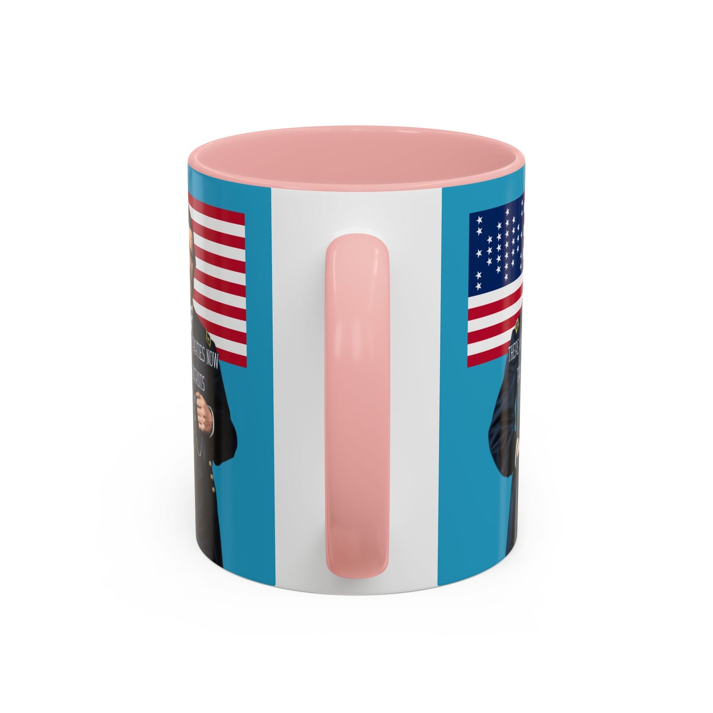 "Traitors and Patriots" Ulysses Grant Turquoise Accent Mug by theGreenDragonTavern.shop