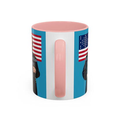 "Traitors and Patriots" Ulysses Grant Turquoise Accent Mug by theGreenDragonTavern.shop