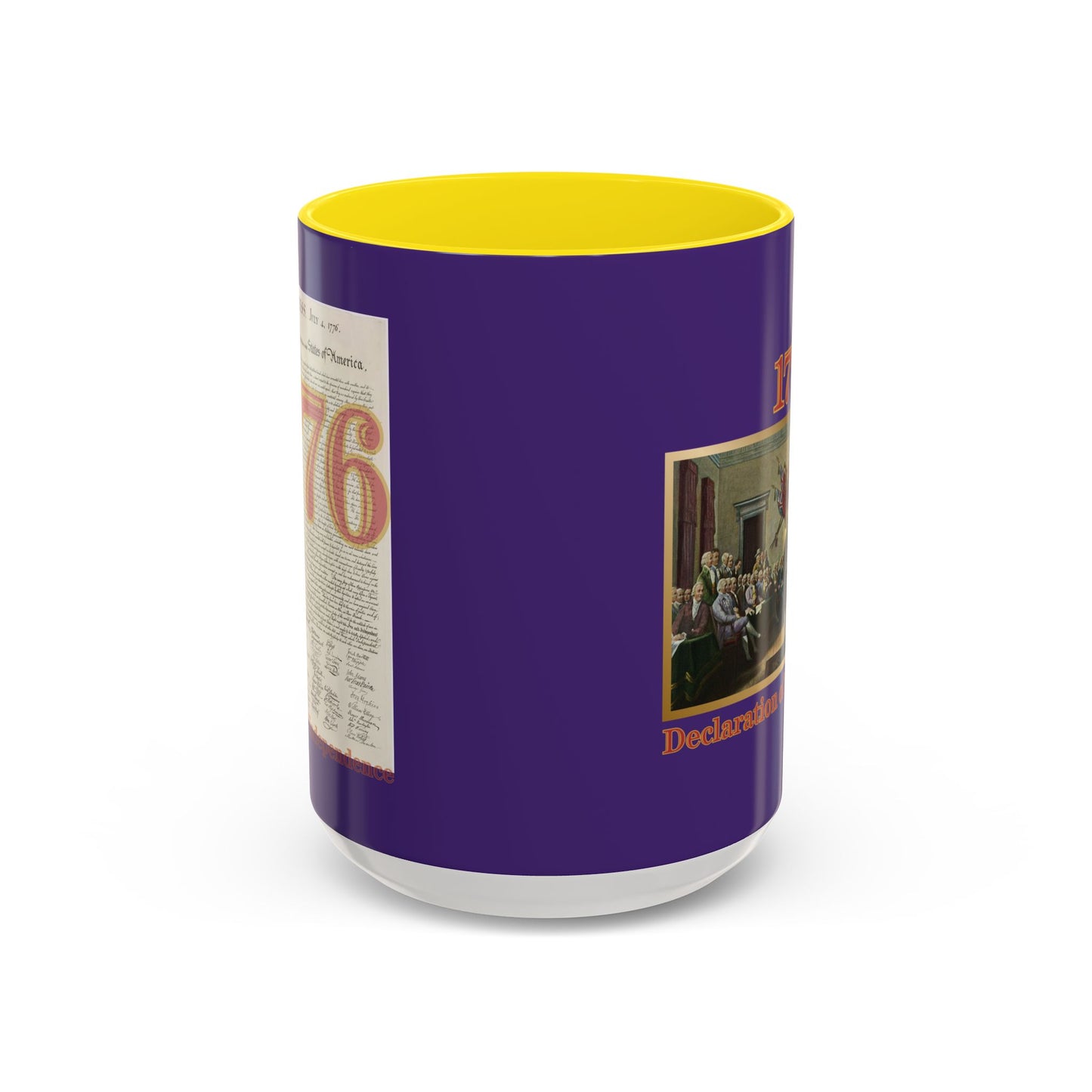 Declaration of Independence Dark Purple Accent Mug by theGreenDragonTavern.shop
