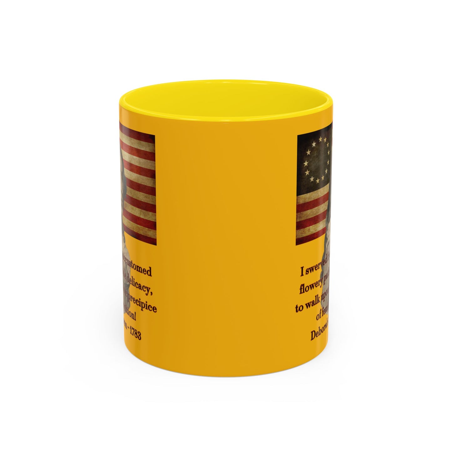 Deborah Sampson, America's Mulan Yellow Accent Mug by theGreenDragonTavern.shop
