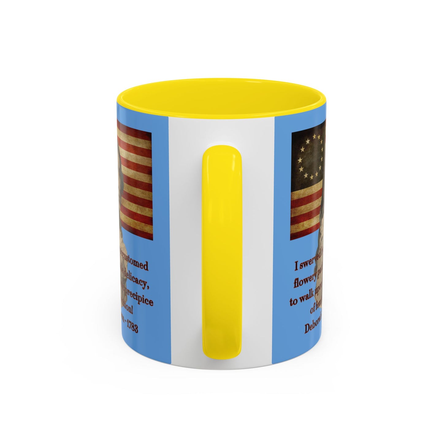 Deborah Sampson, America's Mulan Light Blue Accent Mug by theGreenDragonTavern.shop