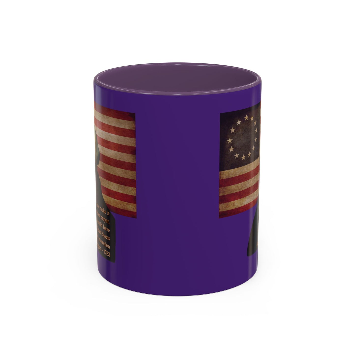 Washington's Earnest Prayer Purple Accent Mug by theGreenDragonTavern.shop