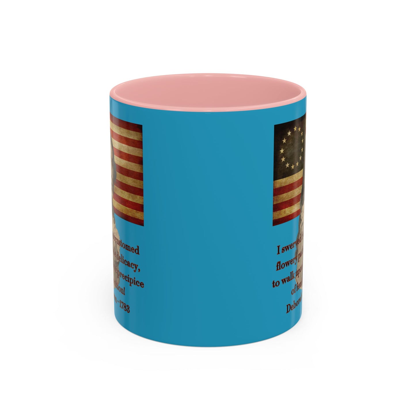 Deborah Sampson, America's Mulan Turquoise Accent Mug by theGreenDragonTavern.shop
