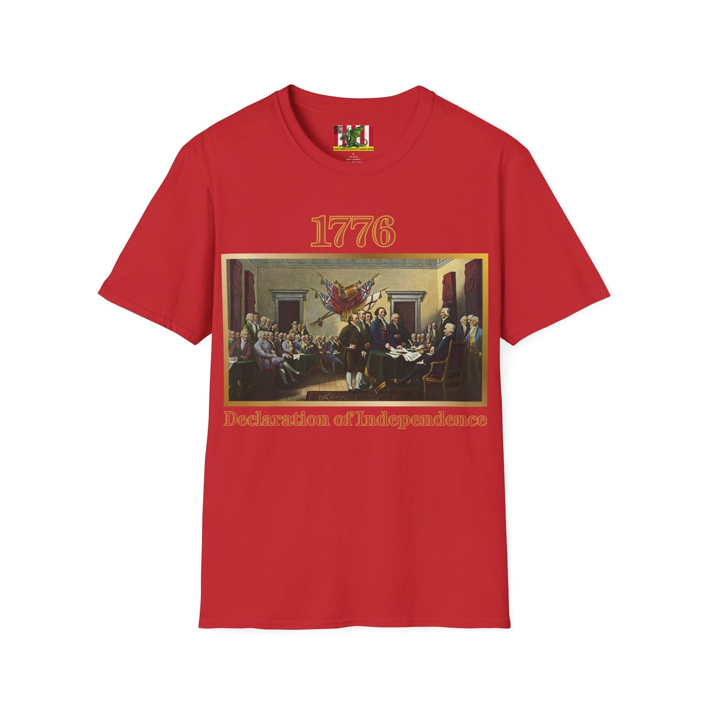 Declaration of Independence Light colors Unisex T-Shirt by theGreenDragonTavern.shop