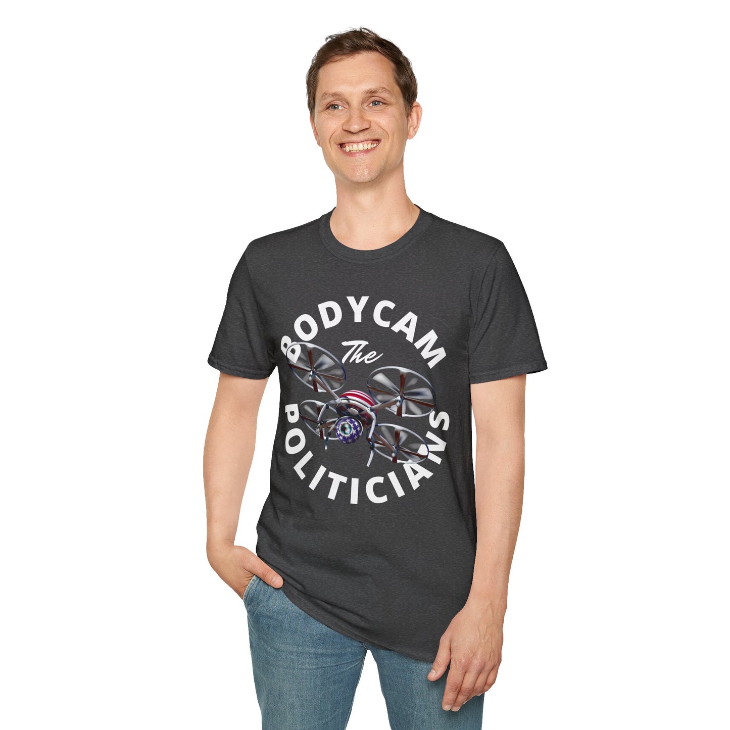 Bodycam the Politicians Drone Unisex T-Shirt by theGreenDragonTavern.shop