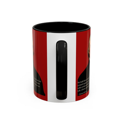 We hold these truths to be self-evident Red Accent Mug by theGreenDragonTavern.shop