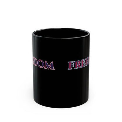 Freedom, Mixed font, Black Mug by theGreenDragonTavern.shop
