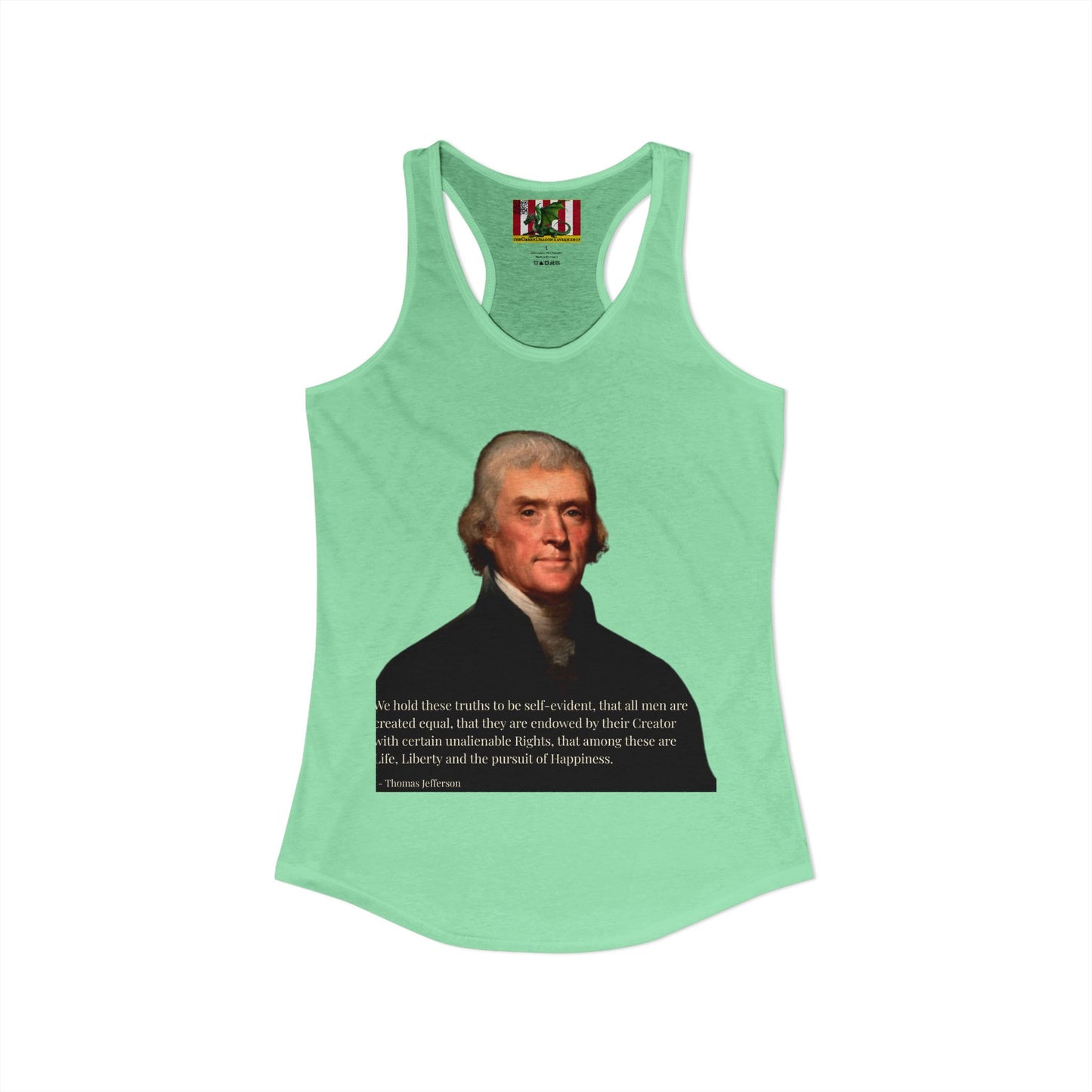 We hold these truths to be self-evident Women's Racerback Tank Top by theGreenDragonTavern.shop