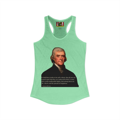 We hold these truths to be self-evident Women's Racerback Tank Top by theGreenDragonTavern.shop