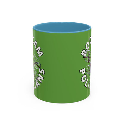 Bodycam the Politicians Drone Green Accent Mug by theGreenDragonTavern.shop