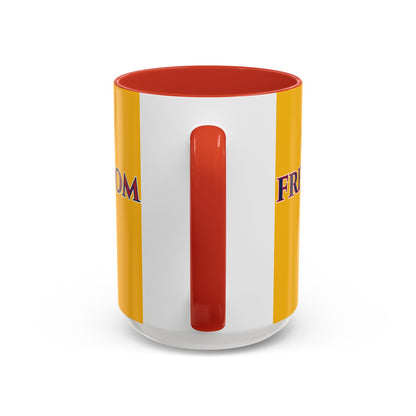 Freedom, Yellow Accent Mug by theGreenDragonTavern.shop