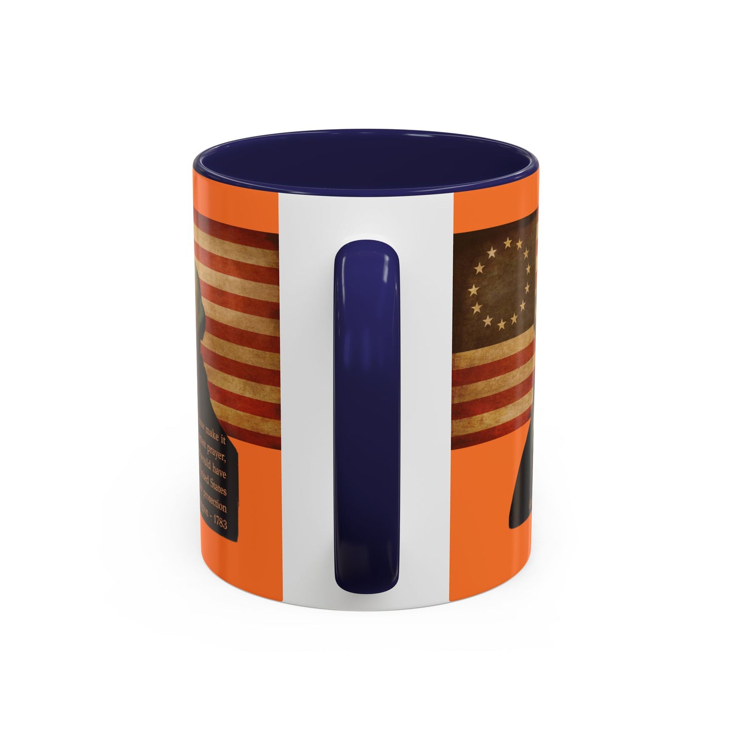 Washington's Earnest Prayer Orange Accent Mug by theGreenDragonTavern.shop