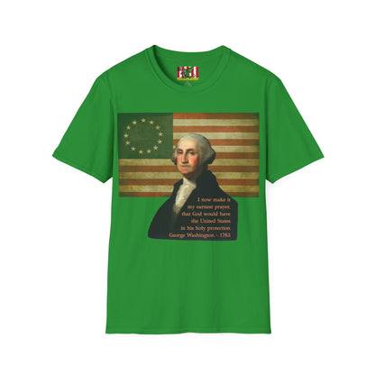 Washington's Earnest Prayer Dark colors Unisex T-Shirt by theGreenDragonTavern.shop