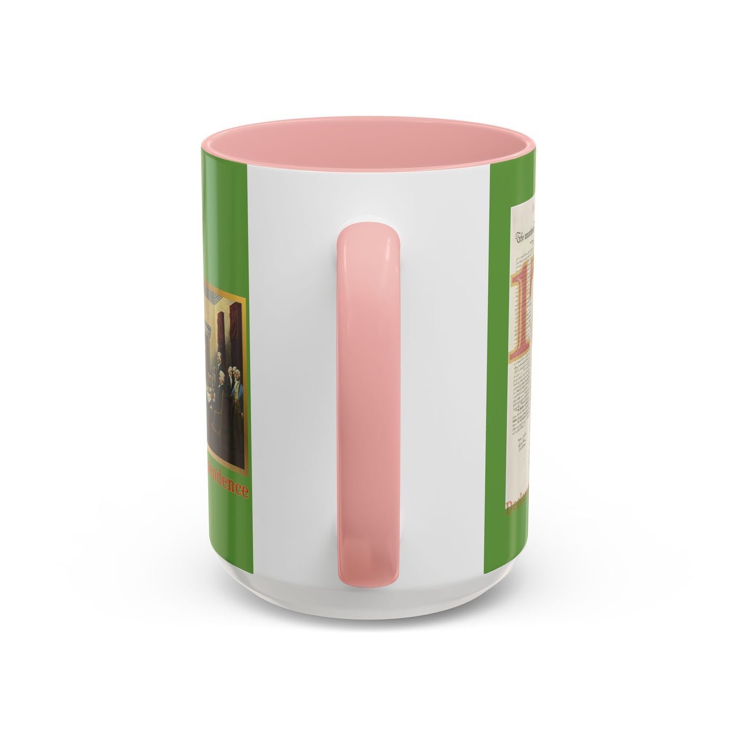 Declaration of Independence Green Accent Mug by theGreenDragonTavern.shop